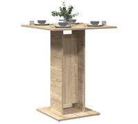Vidaxl Bistro Table Sonoma Oak 60X60X75 Cm Engineered Wood