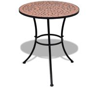 Vidaxl Bistro Table Terracotta 60 Cm Mosaic