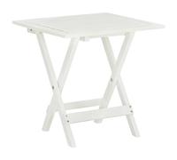 vidaXL Outdoor Coffee Table Acacia Wood White Garden Furniture Stand Desk