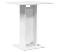 vidaXL Bistro Table White Engineered Wood Bar Table Pub Table Patio Furniture