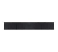 vidaXL Black Bamboo Rug - Modern, Durable & Water-Resistant Area Rug/Floor Mat with Anti-Slip Backing, Easy Clean & Roll-Up Design for Living Room, Hallway - 60x400 cm
