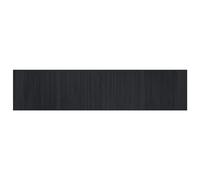 vidaXL Black Bamboo Rug - Rectangular Floor Mat/Carpet Runner for Living Room, Hallway, Bedroom - Water-Resistant, Anti-Slip 70x300 cm