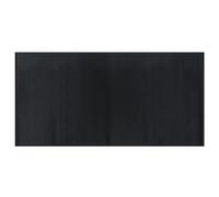 vidaXL Black Bamboo Rug - Rectangular Modern Area Carpet Runner for Living Room, Hallway - 100x200 cm, Water-Resistant, Easy to Clean