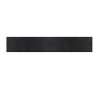vidaXL Black Bamboo Rug - Rectangular Non-Slip Area Floor Mat/Carpet Runner for Living Room, Hallway - Easy Clean, Durable, Natural Tone, 70x400cm