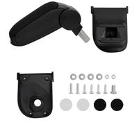 vidaXL Black Car Armrest- ABS Adjustable Center Console Storage Box Compatible with RENAULT CLIO LHD MK4 (2013), Easy Install, Extra Storage, Driver-friendly Armrest Accessory