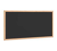 vidaXL Black Chalkboard 60x30cm - Durable Pine Wood Frame, Easy-Clean Surface, Versatile Vertical/Horizontal Wall Mount, Ideal for Home Office School