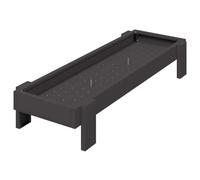 vidaXL Black Chicken Feed Gutter 80 x 28 x 13.5 cm Garden and Patio Rectangular Design Durable Features for Outdoor Spaces Built to Last Every Season