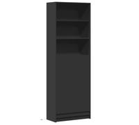 vidaXL Black Engineered Wood Highboard with RGB LED Lights - 69x32.5x200 cm - Modern Storage Cabinet for Living Room/Bedroom