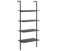 (black, 64 x 35 x 152.5 cm) vidaXL Leaning Shelf Bookcase Bookshelf Shelving Unit Storage Rack Organiser