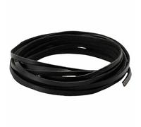 vidaXL Black Leather Strap 500 x 0.5 cm Leather, Creation of Modern Leather Bracelets, Flexible and Sturdy Components for DIY Projects, Durable Art Hardware