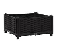 vidaXL Raised Bed 40x40x23cm Polypropylene, Black