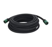 vidaXL Black Rubber Soaker Hose 10m for Garden Watering and Drip Irrigation with Connectors - Flexible, Durable, and Easy Storage Design