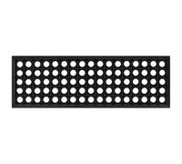 vidaXL Black Rubber Stair Treads - Non-Slip, Durable Step Mats for Indoor/Outdoor Use - 25x75cm, Easy Clean, Set of 5
