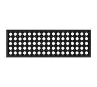 vidaXL Black Rubber Stair Treads - Non-Slip, Durable Step Mats for Indoor/Outdoor Use - 25x75cm, Easy Clean, Set of 5