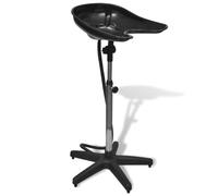 vidaXL Black Salon Wash Basin