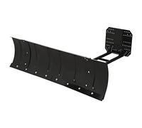 vidaXL Black Snow Plough for ATV, Powder-Coated Durable Steel Construction with Adjustable Angles and Mounting Accessories for Efficient Snow Clearing