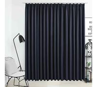 vidaXL Blackout Curtain with Hooks Anthracite 290x245 cm UK