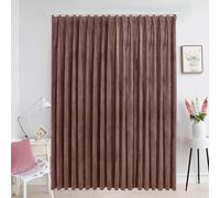 vidaXL Blackout Curtain with Hooks Velvet Antique Pink 290x245 cm UK GF0