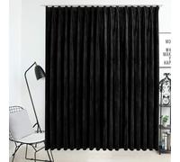 Vidaxl Blackout Curtain With Hooks Velvet Black 290X245 Cm