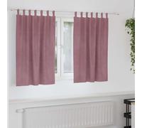 vidaXL Blackout Curtains 2 pcs Dark Pink 140 x 140 cm Velvet