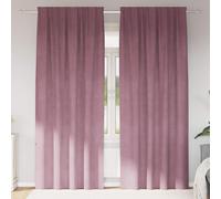 Blackout Curtains 2 pcs Dark Pink 140 x 245 cm Velvet
