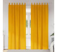 vidaXL Blackout Curtains 2 pcs Mustard Yellow 140 x 245 cm Velvet