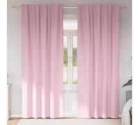vidaXL Blackout Curtains with Rings 2 pcs Baby Pink 225 x 140 cm