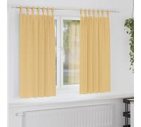 vidaXL Blackout Curtains with Rings 2 pcs Beige 175 x 140 cm Polyester