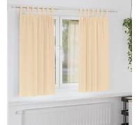 vidaXL Blackout Curtains with Rings 2 pcs Cream 175 x 140 cm Polyester