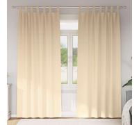 vidaXL Blackout Curtains with Rings 2 pcs Cream 225 x 140 cm Polyester
