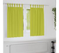 vidaXL Blackout Curtains with Rings 2 pcs Green 140 x 140 cm Polyester