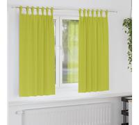 vidaXL Blackout Curtains with Rings 2 pcs Green 175 x 140 cm Polyester