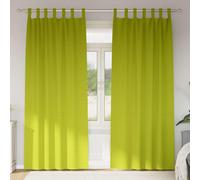 vidaXL Blackout Curtains with Rings 2 pcs Green 245 x 140 cm Polyester