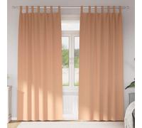 vidaXL Blackout Curtains with Rings 2 pcs Light Brown 225 x 140 cm