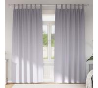 vidaXL Blackout Curtains with Rings 2 pcs Metal Grey 245 x 140 cm