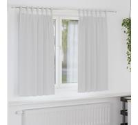 vidaXL Blackout Curtains with Rings 2 pcs Pale Grey 175 x 140 cm