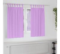 vidaXL Blackout Curtains with Rings 2 pcs Purple 140 x 140 cm