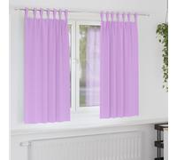 vidaXL Blackout Curtains with Rings 2 pcs Purple 175 x 140 cm