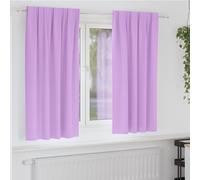 vidaXL Blackout Curtains with Rings 2 pcs Purple 175 x 140 cm