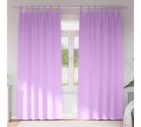 vidaXL Blackout Curtains with Rings 2 pcs Purple 225 x 140 cm