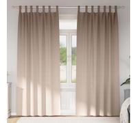 vidaXL Blackout Curtains with Rings 2 pcs Taupe 245 x 140 cm Polyester