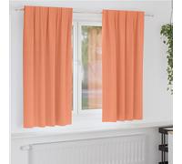 vidaXL Blackout Curtains with Rings 2 pcs Terracotta 175 x 140 cm