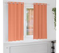 vidaXL Blackout Curtains with Rings 2 pcs Terracotta 175 x 140 cm