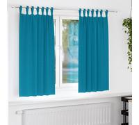 vidaXL Blackout Curtains with Rings 2 pcs Turquoise 175 x 140 cm