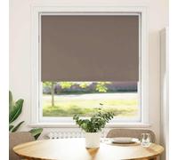 vidaxl blackout roller blind - coffee color 90x210 cm - polyester fabric with aluminum top rail - light control/privacy for home/office use