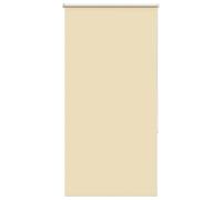 vidaxl blackout roller blinds - beige polyester - 70x130 cm - aluminum top rail - home/office use - chain connector included