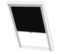 vidaXL Blackout Roller Blinds for Roof Window Black 206 Protector Cover