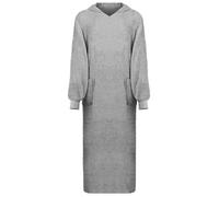 vidaXL Blanket Hoodie KINN Grey XXL Cotton