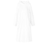 vidaXL Blanket Hoodie White L Flannel