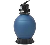 vidaXL Pool Sand Filter with 6 Position Valve Blue 460 mm